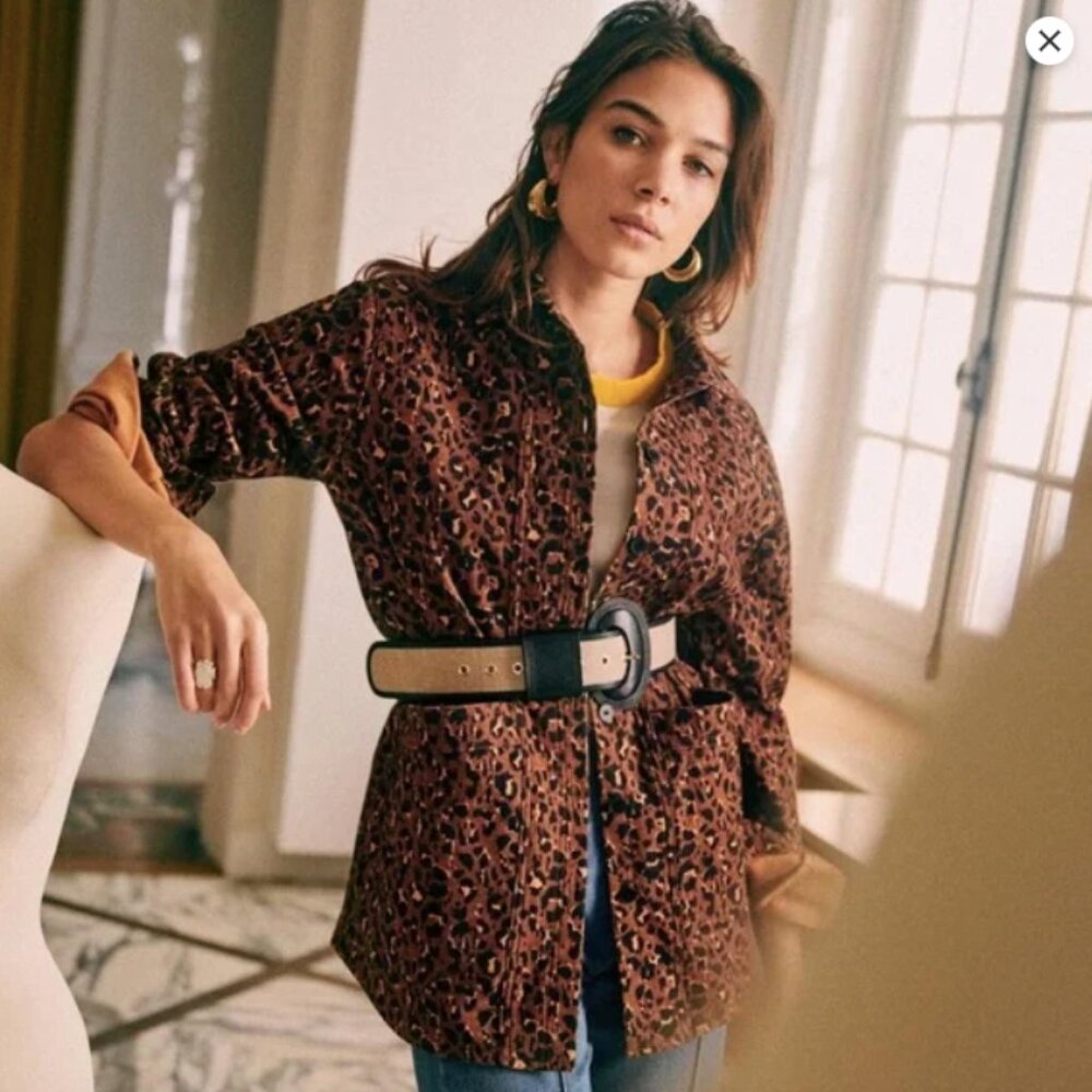 Sezane Will Jacket (Leopard)